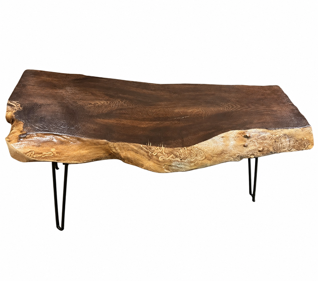 The Evidence | Emerald Ash Borer Live Edge Ash Side Table