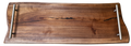 The Butler | Walnut Serving Platter with Metal Handles
