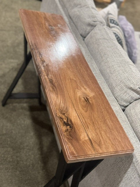 The Ridge | Walnut Console Table with A-Frame Metal Legs