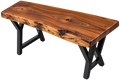 The Ridge | Walnut Console Table with A-Frame Metal Legs