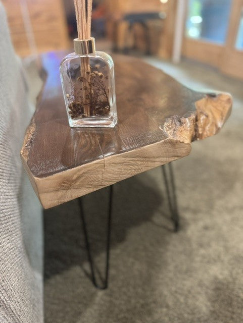 The Evidence | Emerald Ash Borer Live Edge Ash Side Table