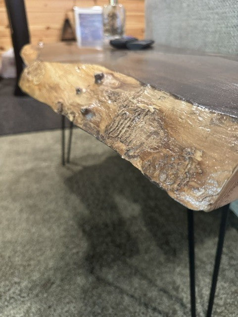 The Evidence | Emerald Ash Borer Live Edge Ash Side Table
