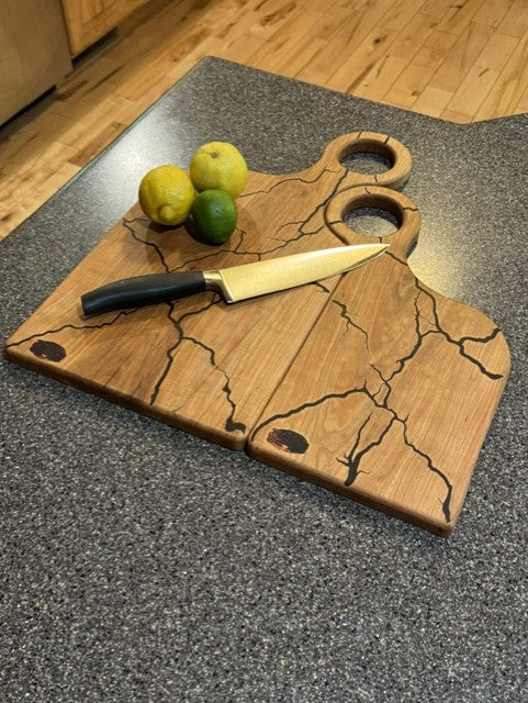 The Nest | Fractile-Burned Cherry Nesting Cutting Boards