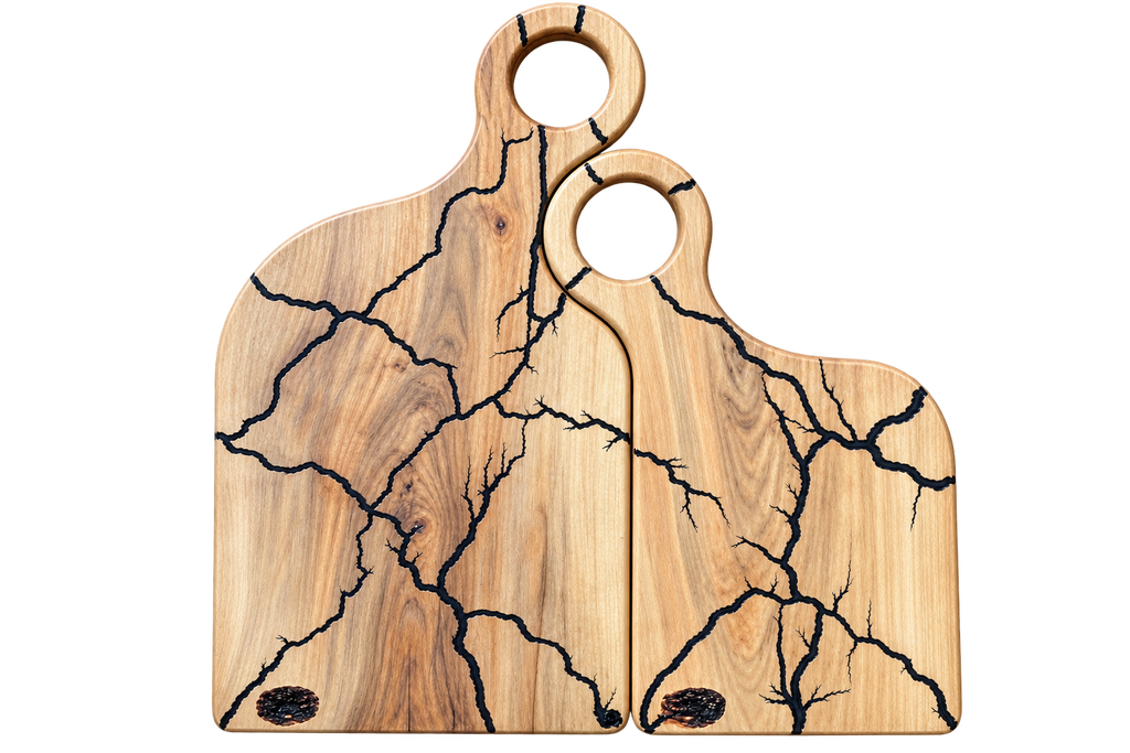 The Nest | Fractile-Burned Cherry Nesting Cutting Boards