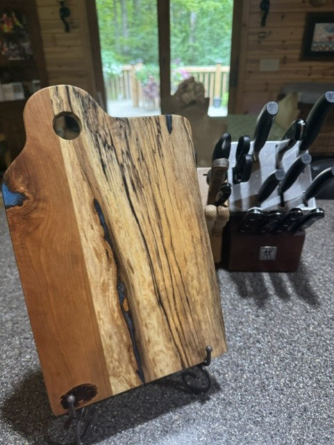 The Blue Note | Spalted Maple & Cherry Charcuterie Board