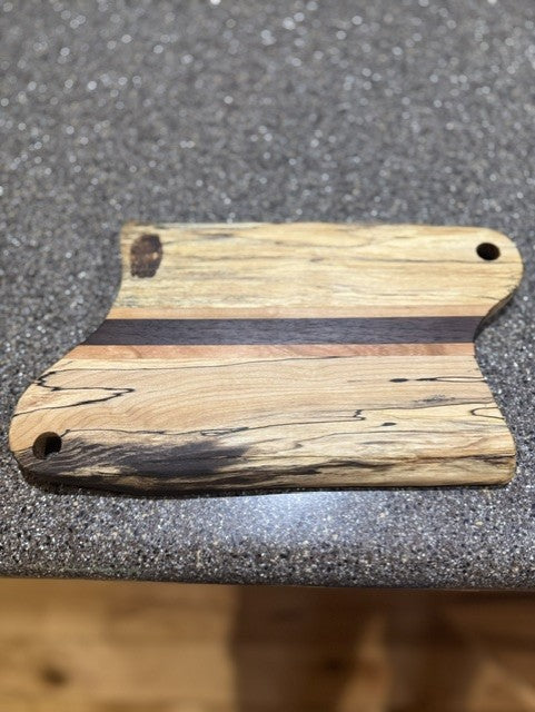 The Trifecta | Spalted Maple, Cherry & Walnut Charcuterie Board