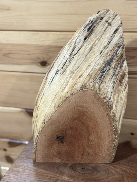 The Sentinel | Live Edge Spalted Red Oak Centerpiece