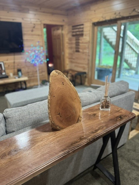The Sentinel | Live Edge Spalted Red Oak Centerpiece