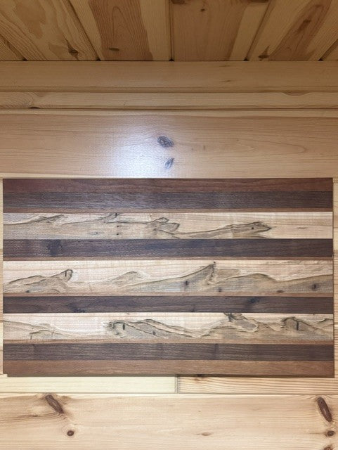 The Double Take | Costa Rican Maple, Walnut & Cherry Wall Art Pair