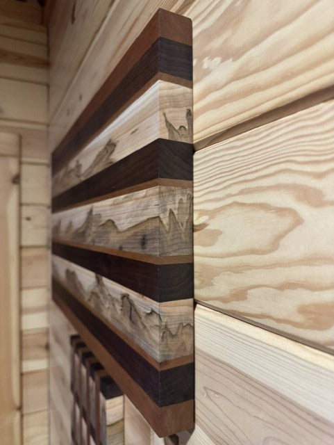 The Double Take | Costa Rican Maple, Walnut & Cherry Wall Art Pair
