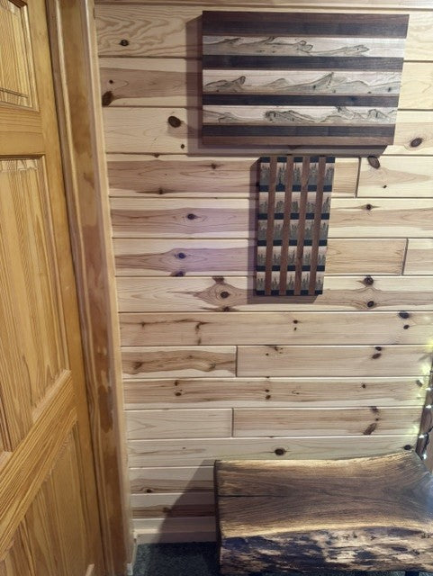 The Double Take | Costa Rican Maple, Walnut & Cherry Wall Art Pair