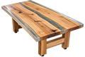The Divide | Ash & Resin Coffee Table with Custom Ash Base