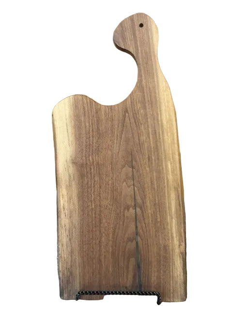 The Decoy | Live Edge Walnut Charcuterie Board with Black Resin