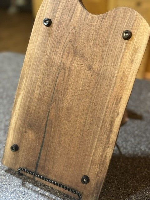 The Decoy | Live Edge Walnut Charcuterie Board with Black Resin