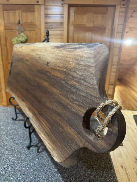 The Host | Extra-Large Live Edge Walnut Serving Platter