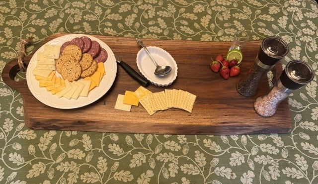 The Host | Extra-Large Live Edge Walnut Serving Platter