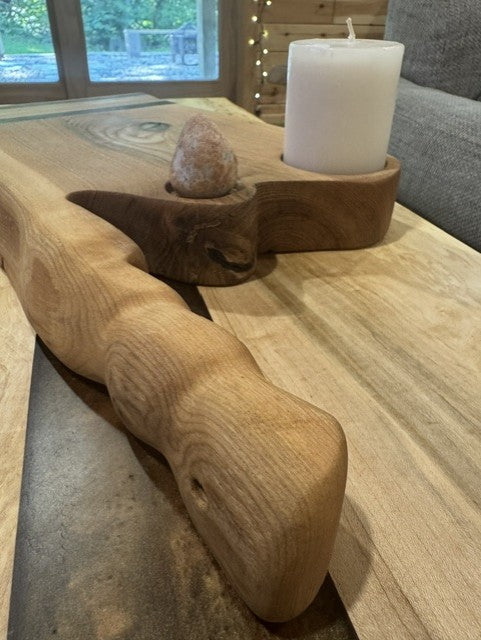 The Curiosity | Ash & Sappy Walnut Table Centerpiece