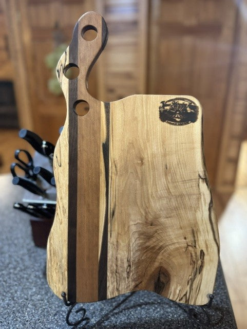 The Showpiece | Spalted Maple, Sappy Walnut & Cherry Serving Board