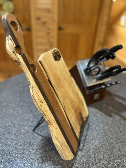 The Showpiece | Spalted Maple, Sappy Walnut & Cherry Serving Board