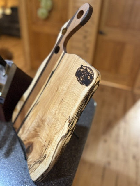 The Showpiece | Spalted Maple, Sappy Walnut & Cherry Serving Board