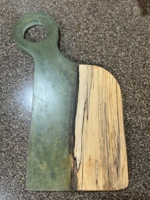 The Pairing | Spalted Maple & Moss Resin Nesting Serving Boards