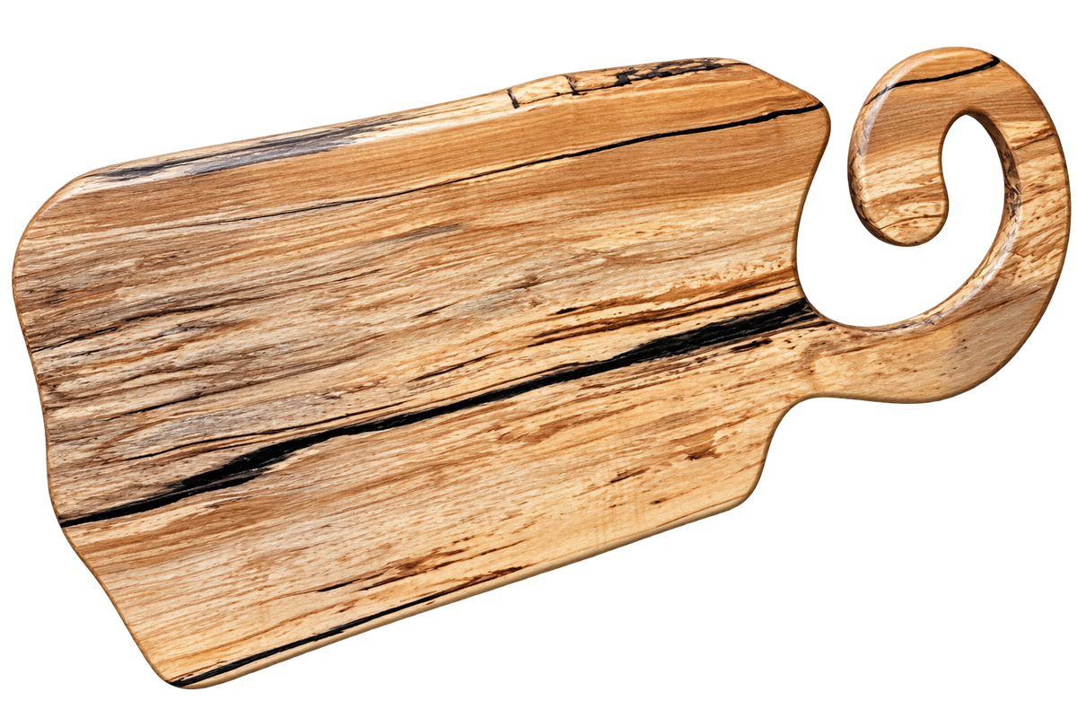The Signature | Live Edge Spalted Maple Serving Platter