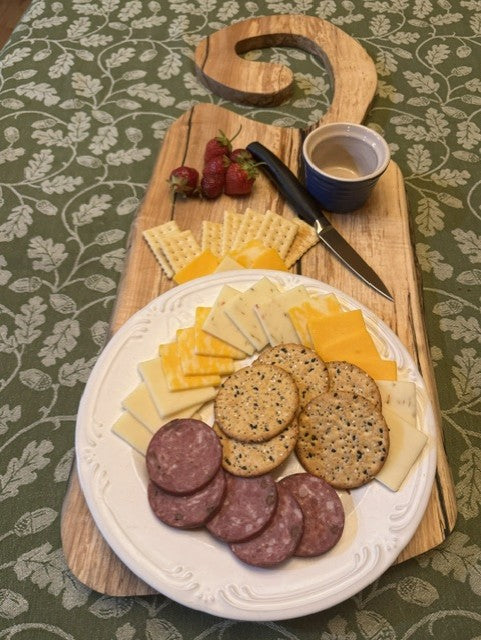 The Signature | Live Edge Spalted Maple Serving Platter