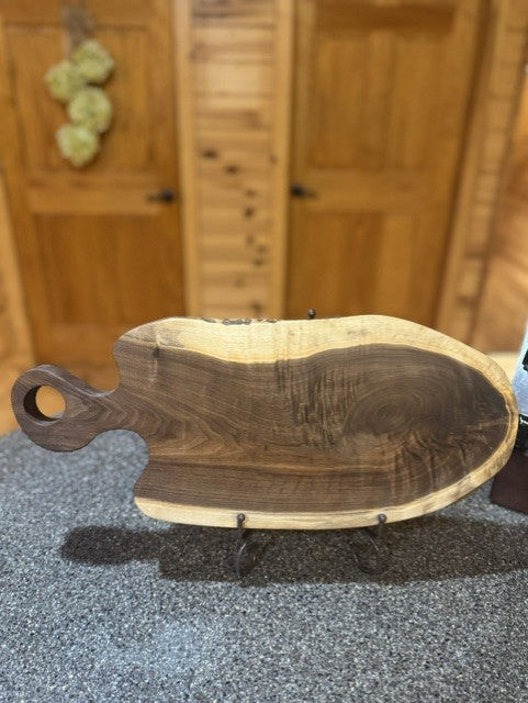 The Welcome | Live Edge Walnut Charcuterie Board