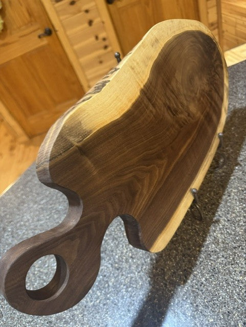 The Welcome | Live Edge Walnut Charcuterie Board