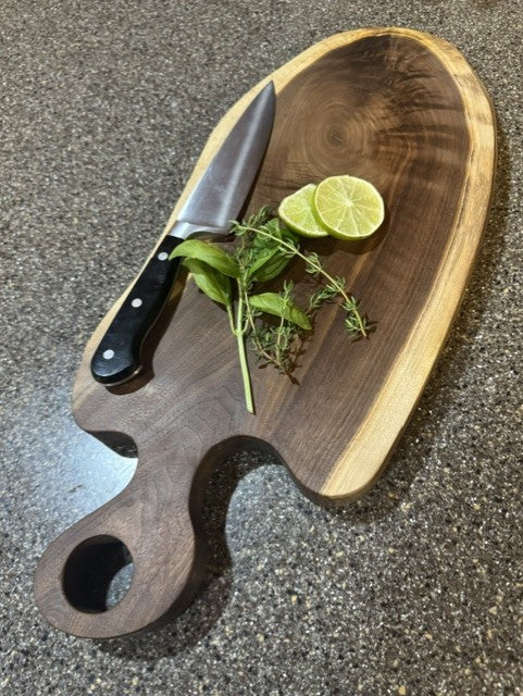 The Welcome | Live Edge Walnut Charcuterie Board