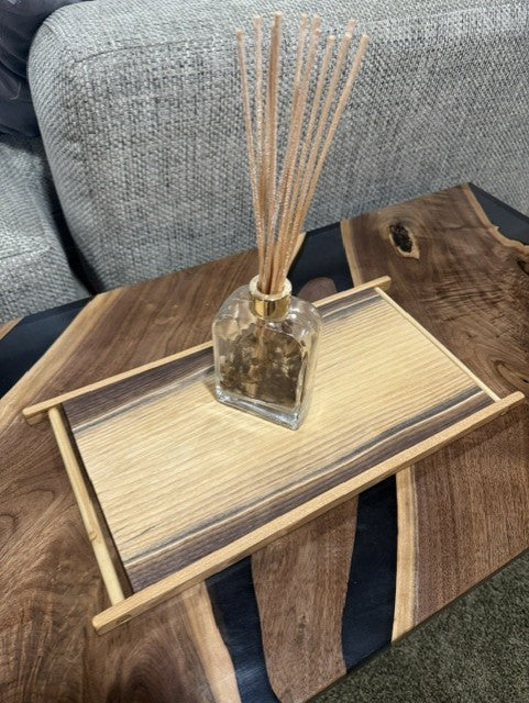 The Offering | Handcrafted Walnut Display & Serving Tray