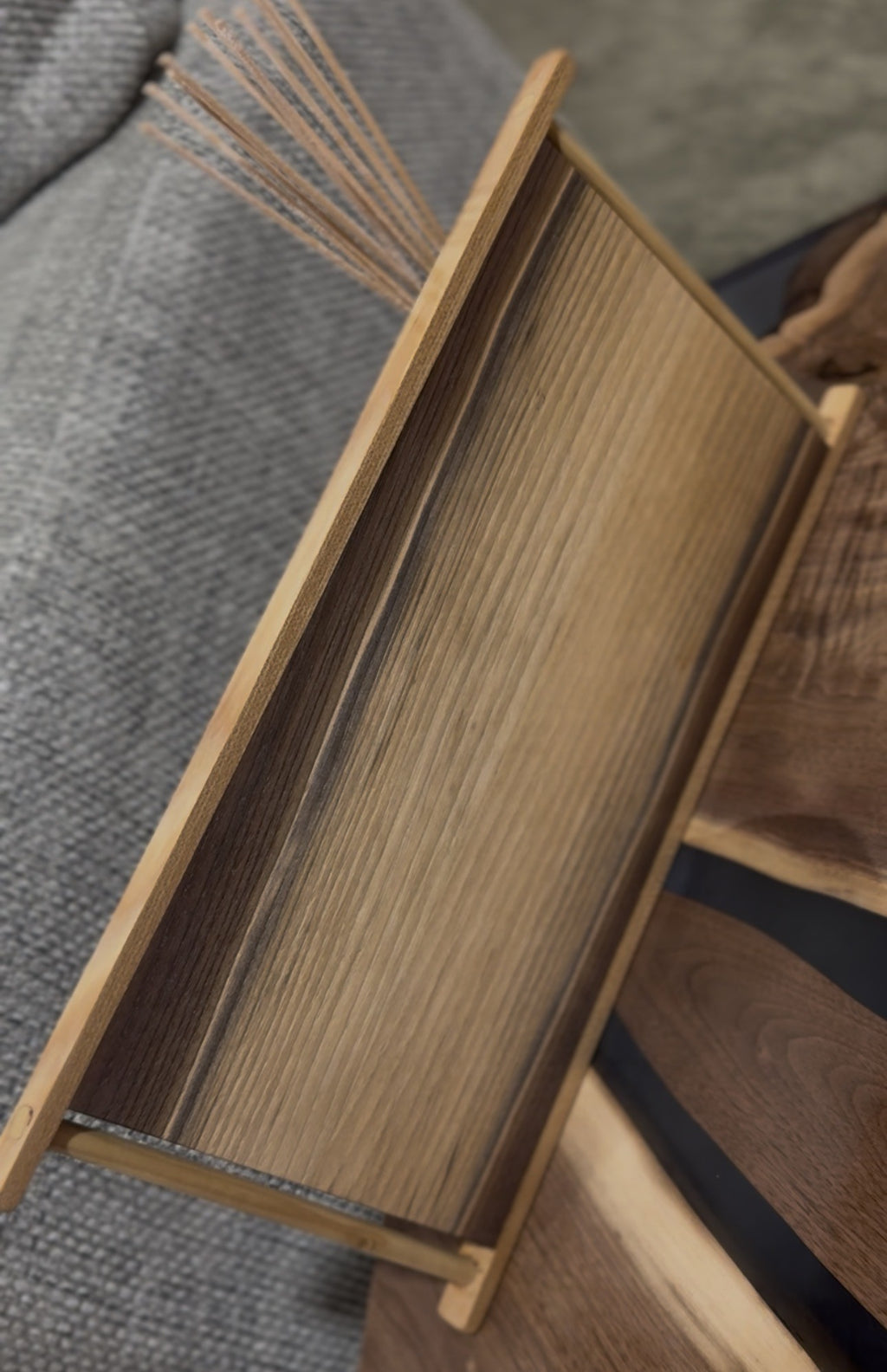 The Offering | Handcrafted Walnut Display & Serving Tray